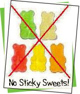 Avoid Sticky Sweets