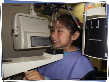 Taking a panoramic x-ray